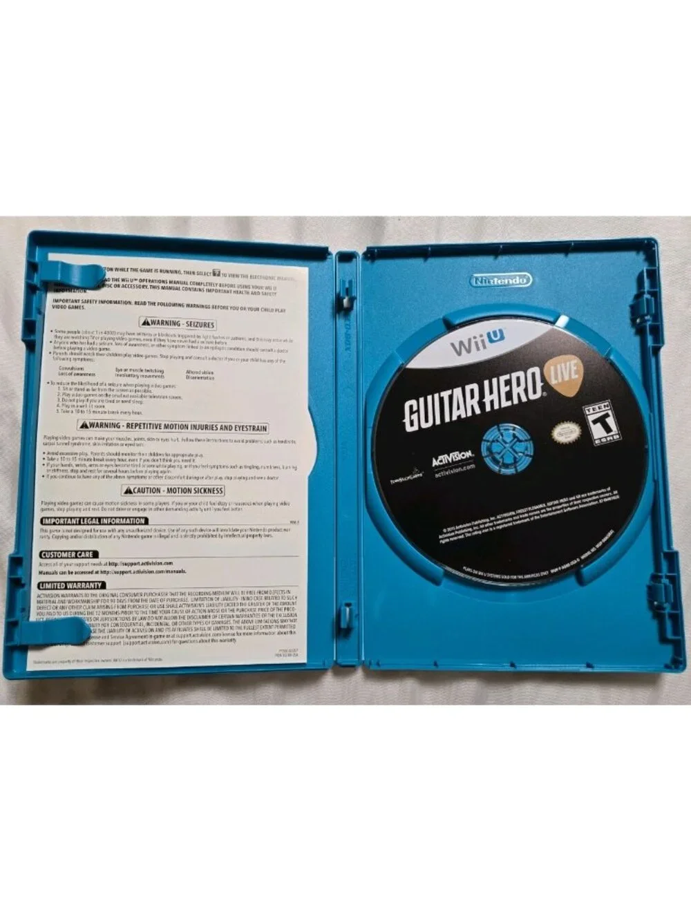 Nintendo Wii U Guitar Hero Live Game Only